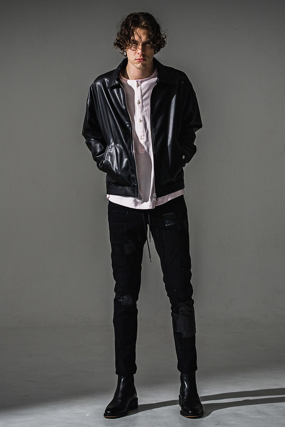 LEATHER SP JACKET / エコレザー スポーツマン ジャケット