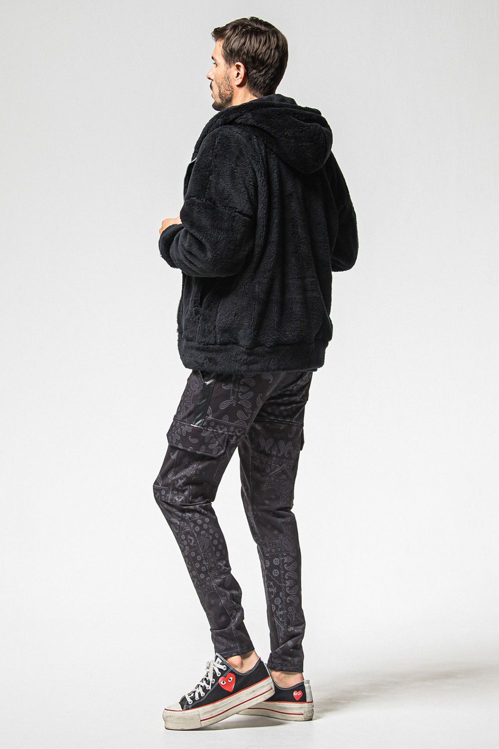 BOA ZIP LOOSE HOODIE / ボア ジップ ルーズ フーディ