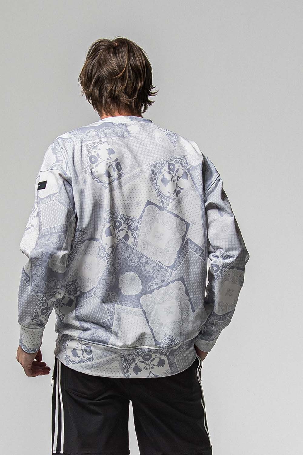 PAISLEY BACK FLEECE DROP TRINER / ペイズリー バック フリース ドロップ トレーナー