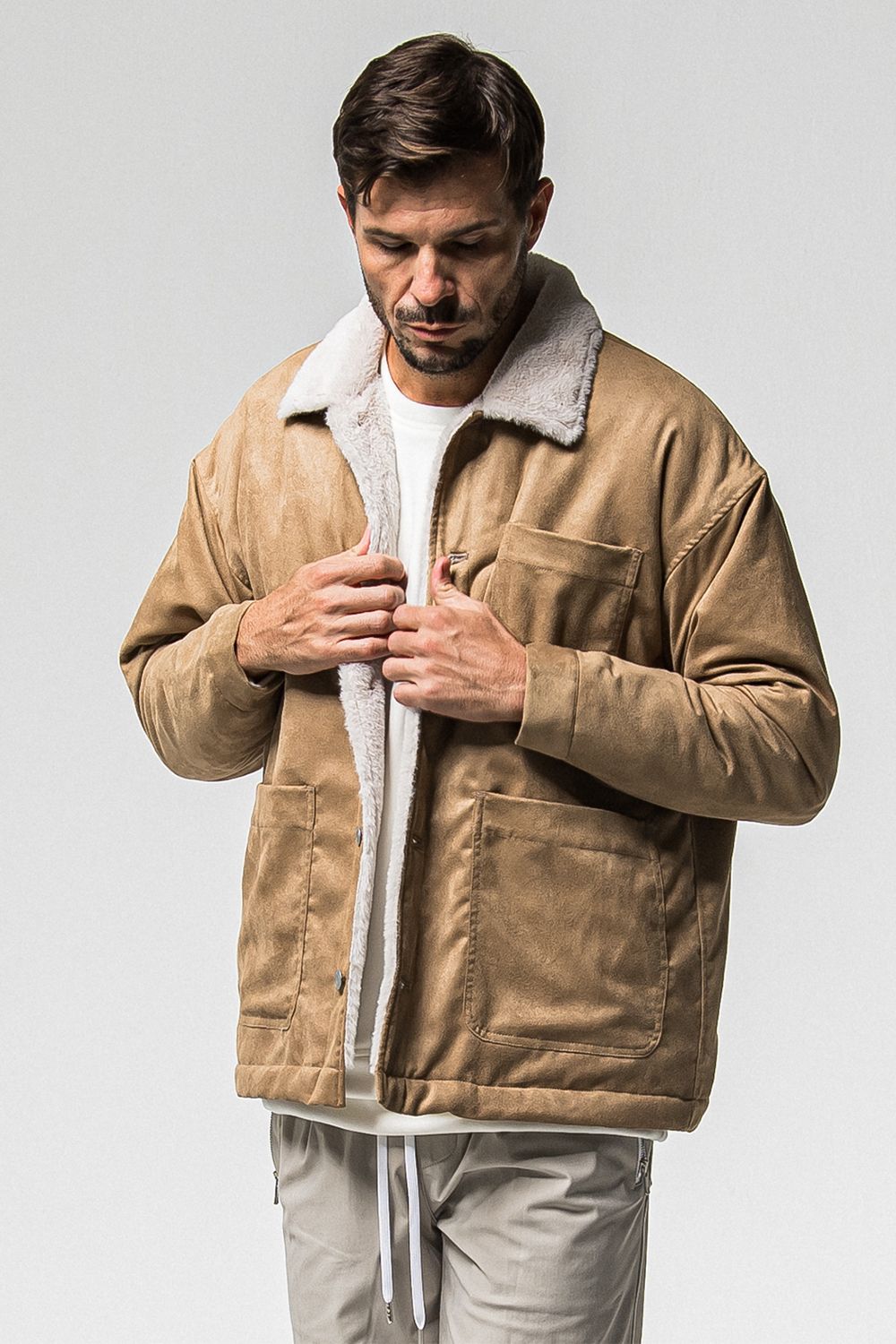 SUEDE FUR COVER ALL / スウェード ファー カバーオール