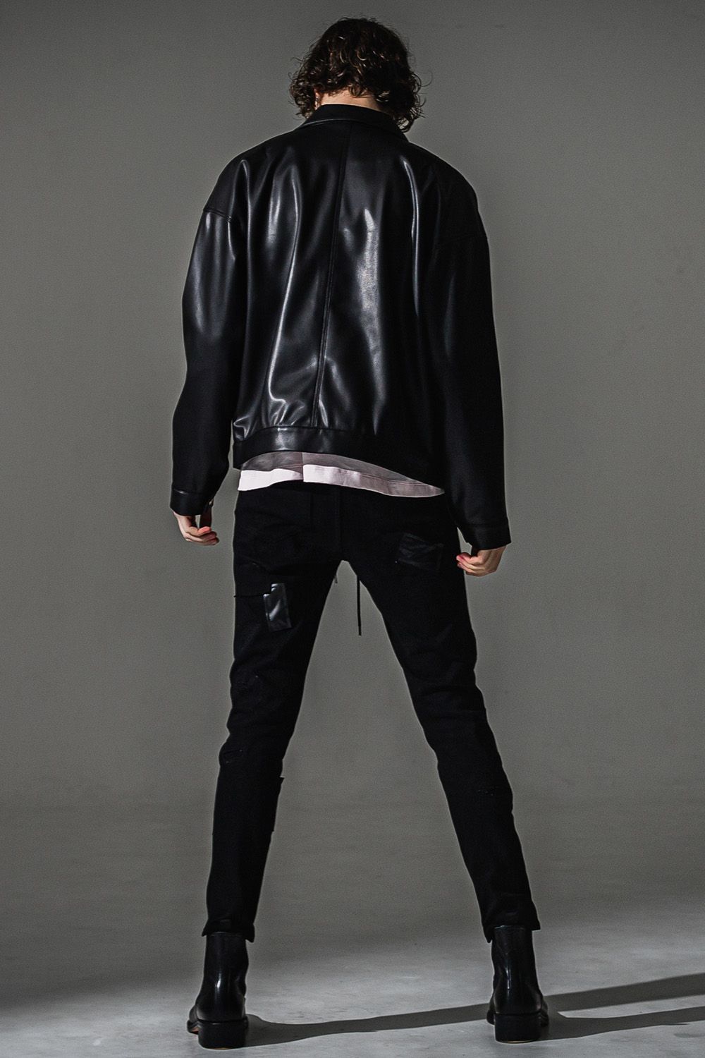 LEATHER SP JACKET / エコレザー スポーツマン ジャケット