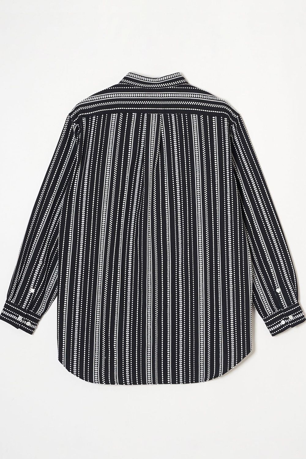 Dobby stripe asymmetry SH  / ドビー ストライプ アシンメトリー シャツ