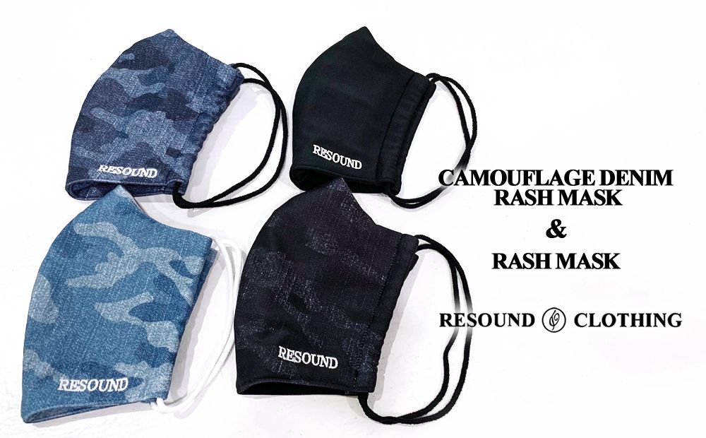 RESOUND CLOTHINGの高機能マスク、4色展開にて好評発売中！！