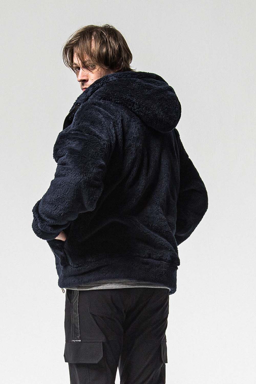 BOA ZIP LOOSE HOODIE / ボア ジップ ルーズ フーディ