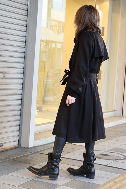 《kiryuyrik》Tencel Gabardine Drape Coat