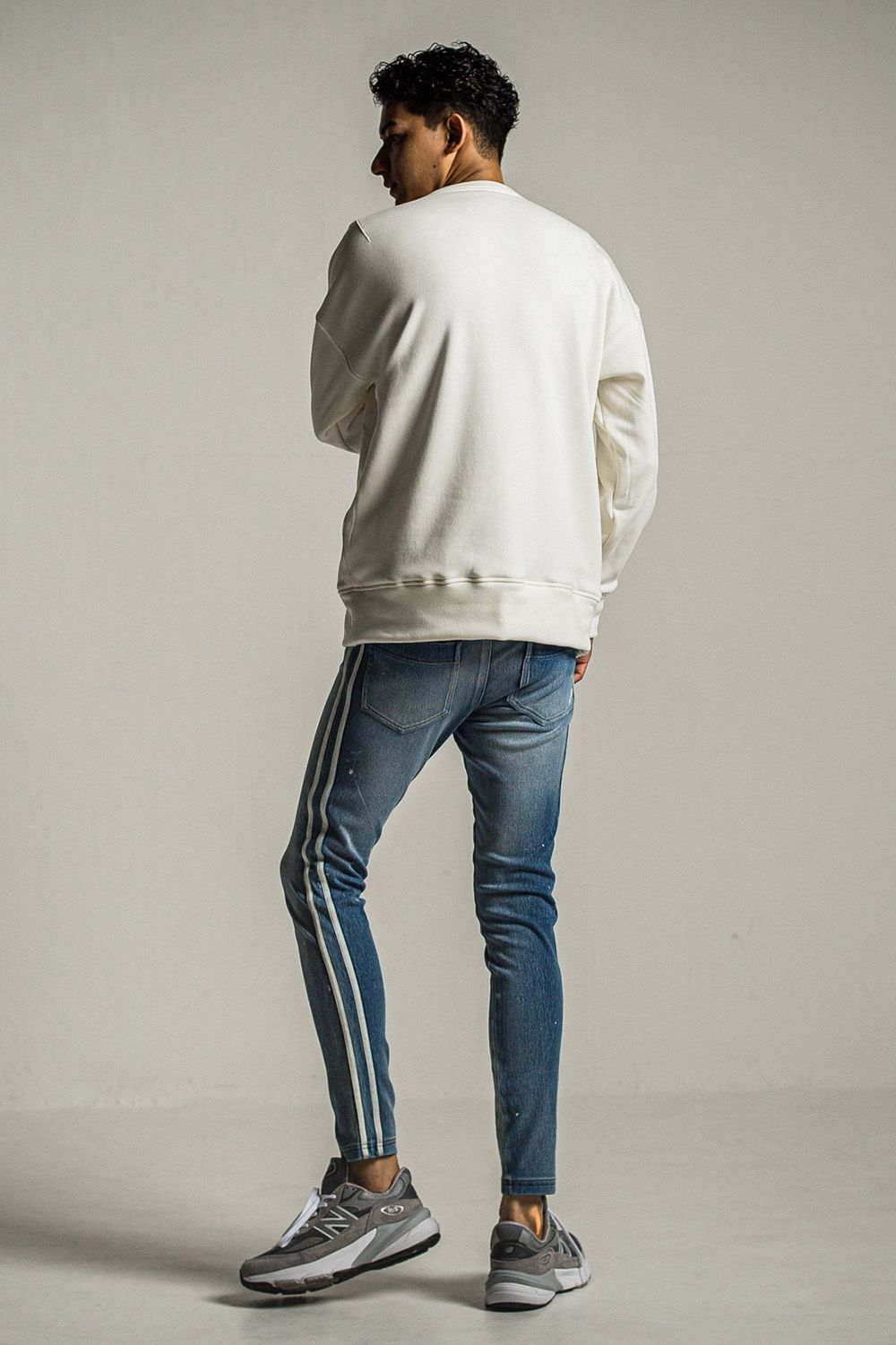 RC CHENILLE VELOURS FLEECE DROP TRAINER / RC シェニール ベロア フリース ドロップ トレーナー