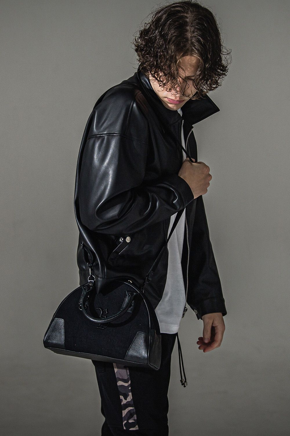 DENIM MINI BOSTON BAG / DECADE コラボ デニム ミニボストン バッグ