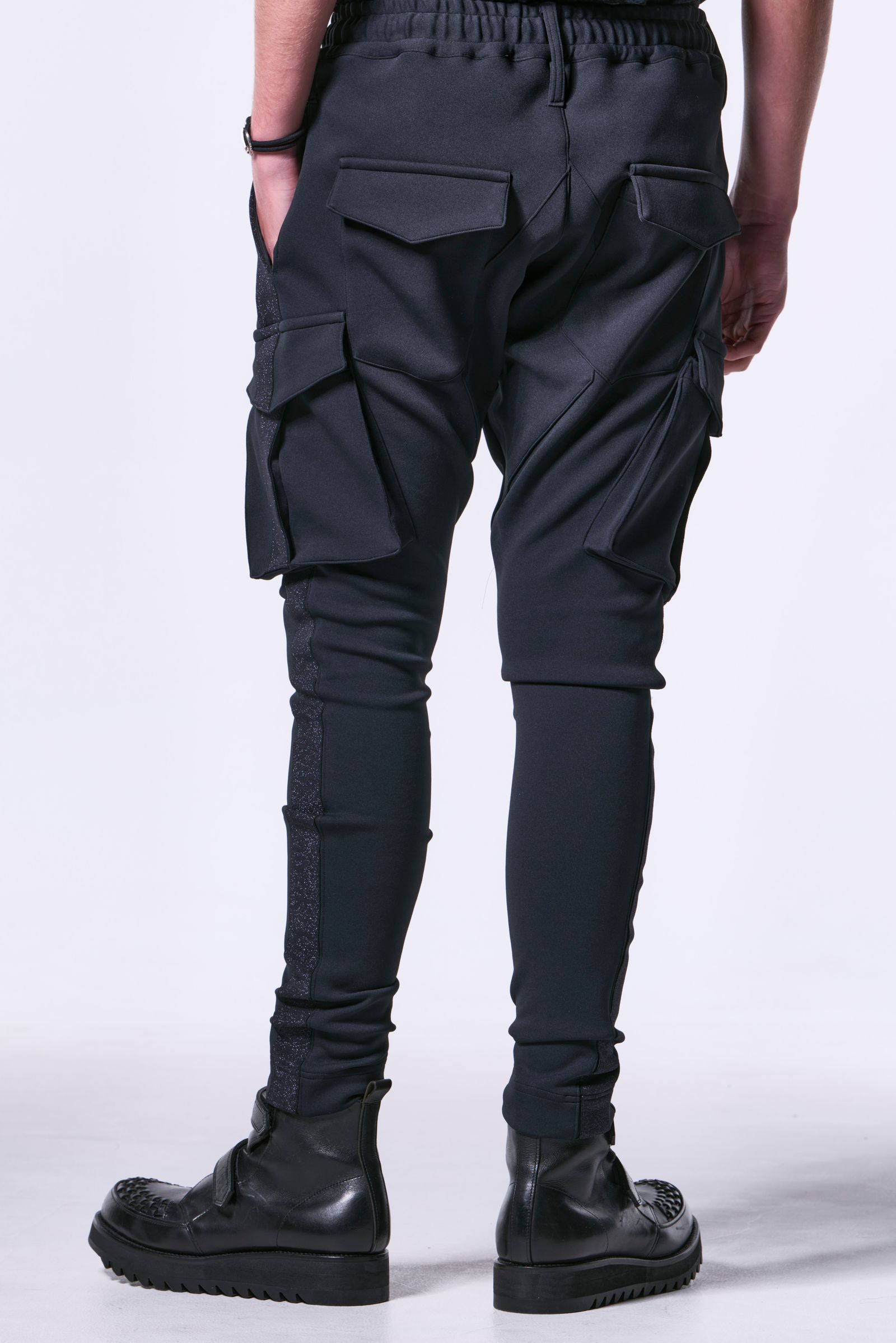 パンツ kiryuyrik Jersey Saruel Cargo Pants kiryuyrik Saruel Cargo Pants （BLACK） -FASCINATE