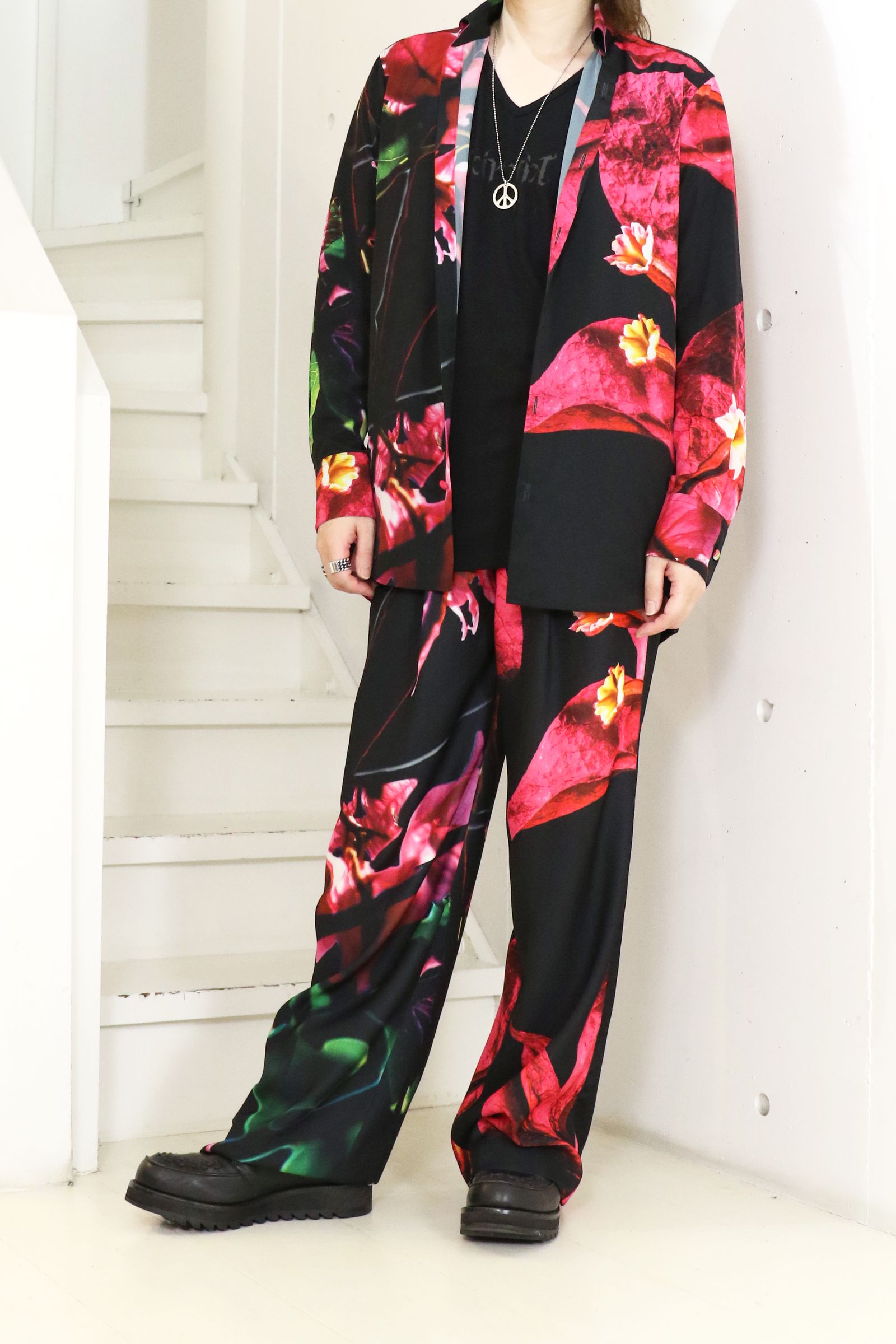 Eco Decine Bougainvillia Shirt / ブーゲンビリア シャツ