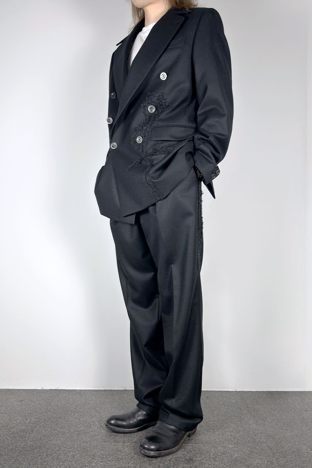 Code embroidery trousers / コード エンブロイダリー トラウザーズ
