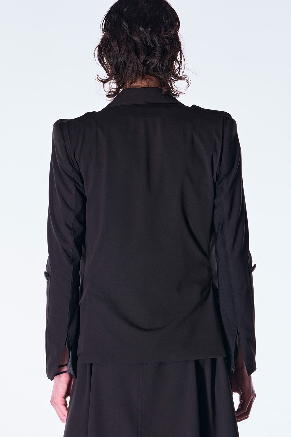 PE Gabardine Short Goth Jacket / ポリエステル ギャバジン ショート ゴス ジャケット
