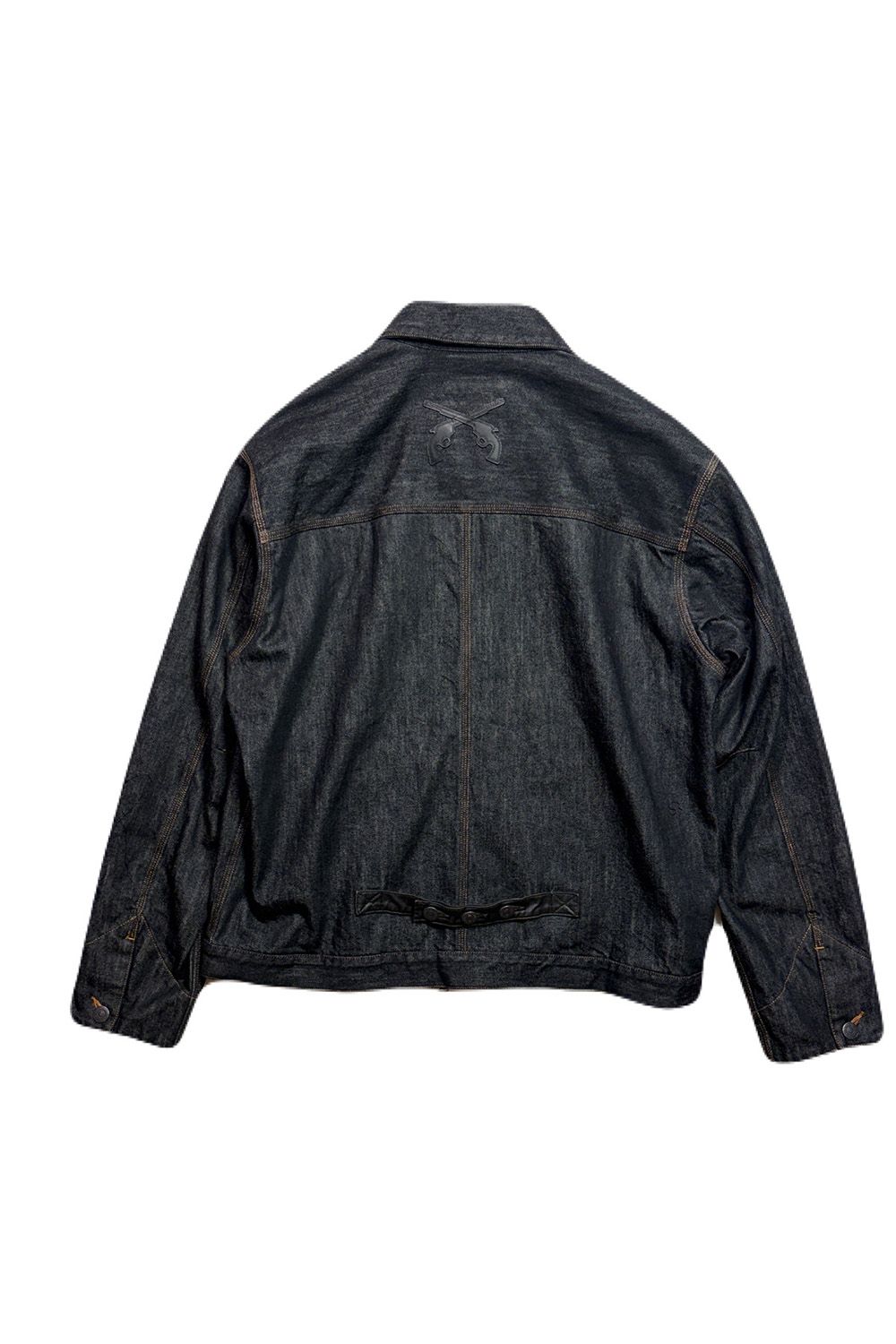 11.5oz DENIM JKT / PAT / 11.5オンス デニム ジャケット レザークロスガンパッチ