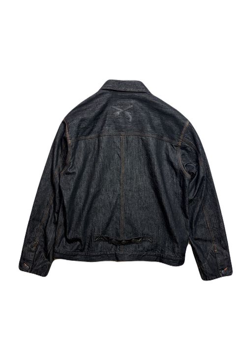11.5oz DENIM JKT / PAT / 11.5オンス デニム ジャケット レザークロスガンパッチ