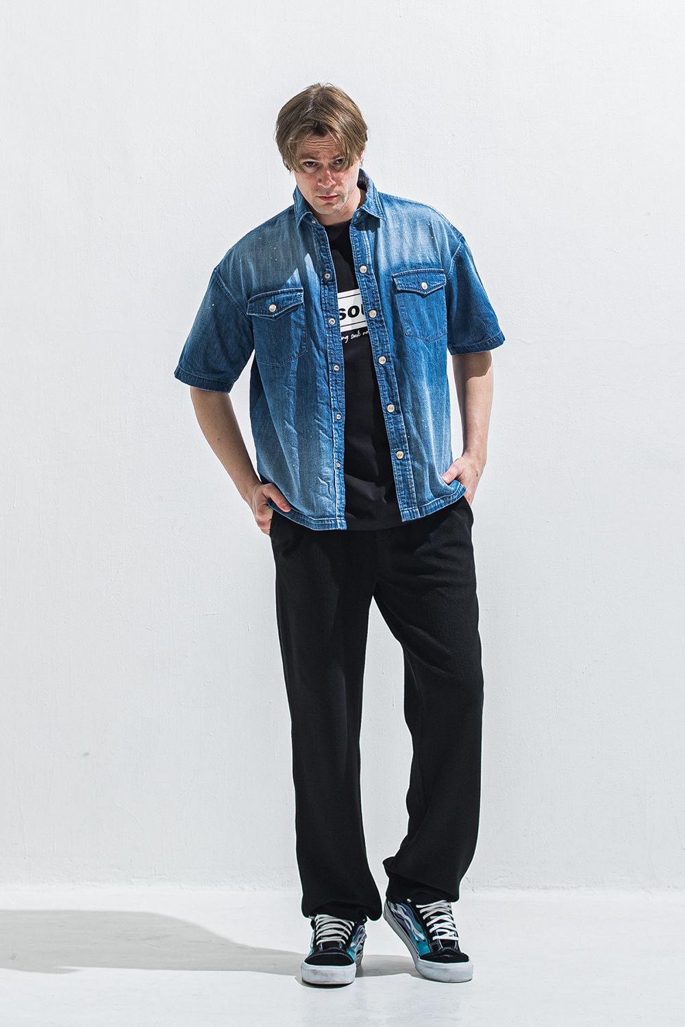 HALF DENIM SHIRTS / ハーフ デニム シャツ