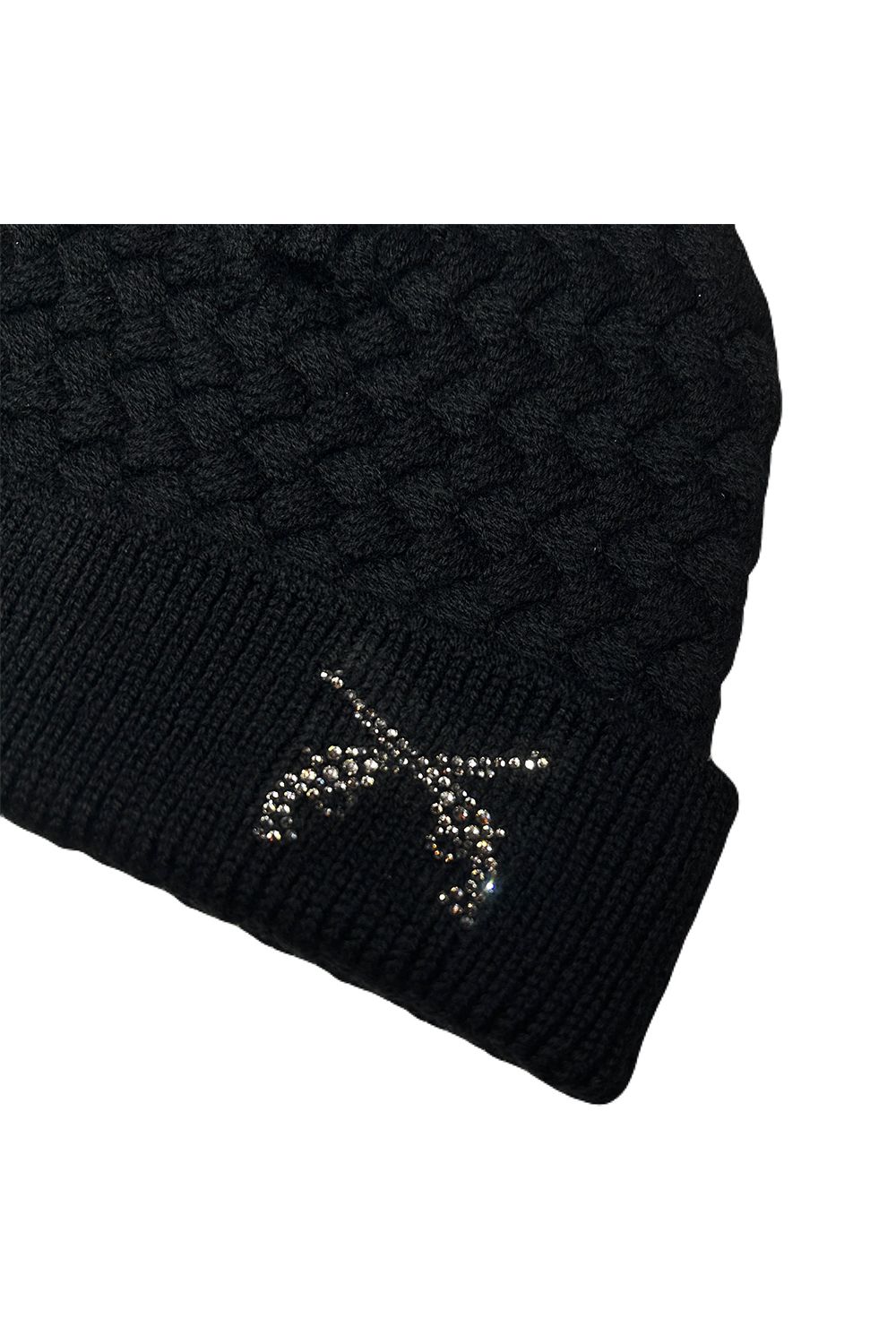 FAR BASKET KNIT CAP CROSSGUN CRYSTAL / ファー バスケット ニットキャップ クロスガン クリスタル