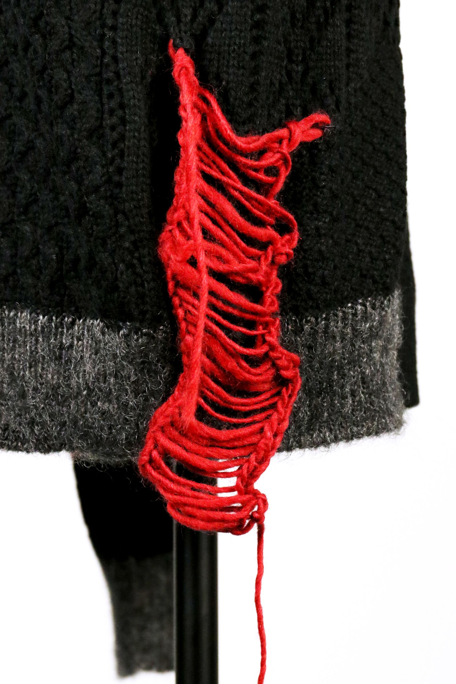Mixed fur knit P/O / ミックス ファー ニット プルオーバー