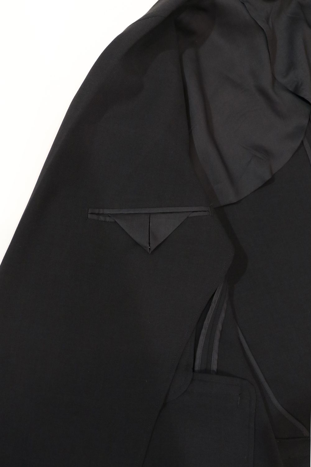 MELANGE TWILL DOUBLE BREASTED JACKET<HORN BUTTON> / メランジ ツイル ダブルブレステッド ジャケット