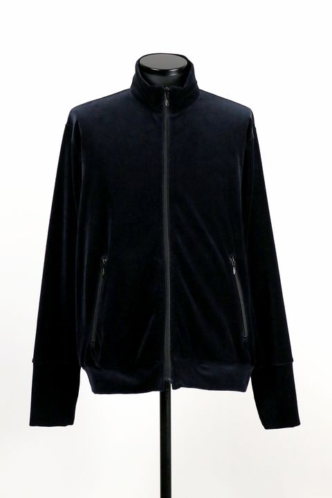 30/- ORGANIC COTTON VELOUR TRACK JACKET / オーガニックコットン ベロア トラックジャケット