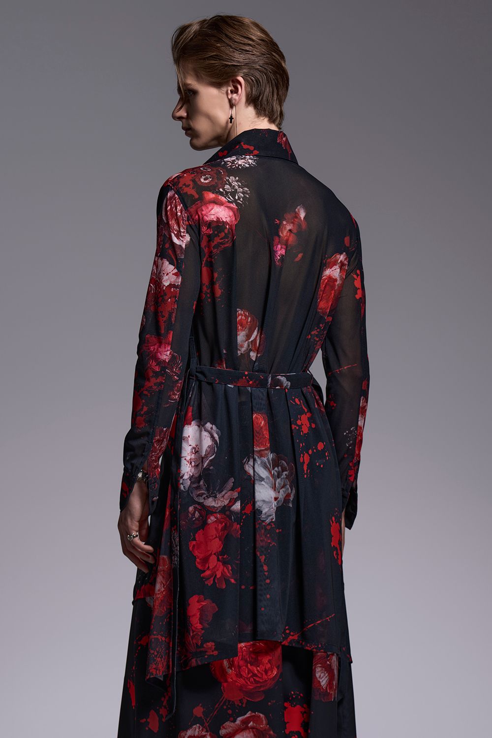 Flora Mesh Flare Shirt / フローラメッシュ フレアシャツ