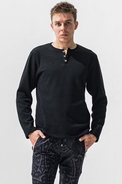 VELOURS FLEECE THERMAL HENRY / 裏起毛 ベロア フリース サーマル ヘンリーネック