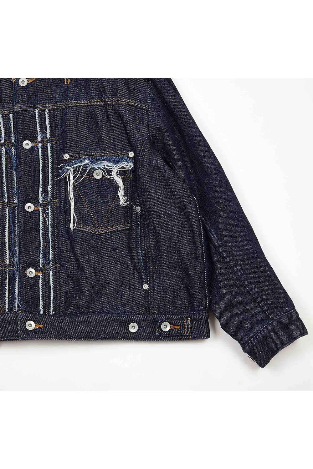 Loose twist yarn denim BL / ルーズ ツイスト ヤーン デニム ブルゾン