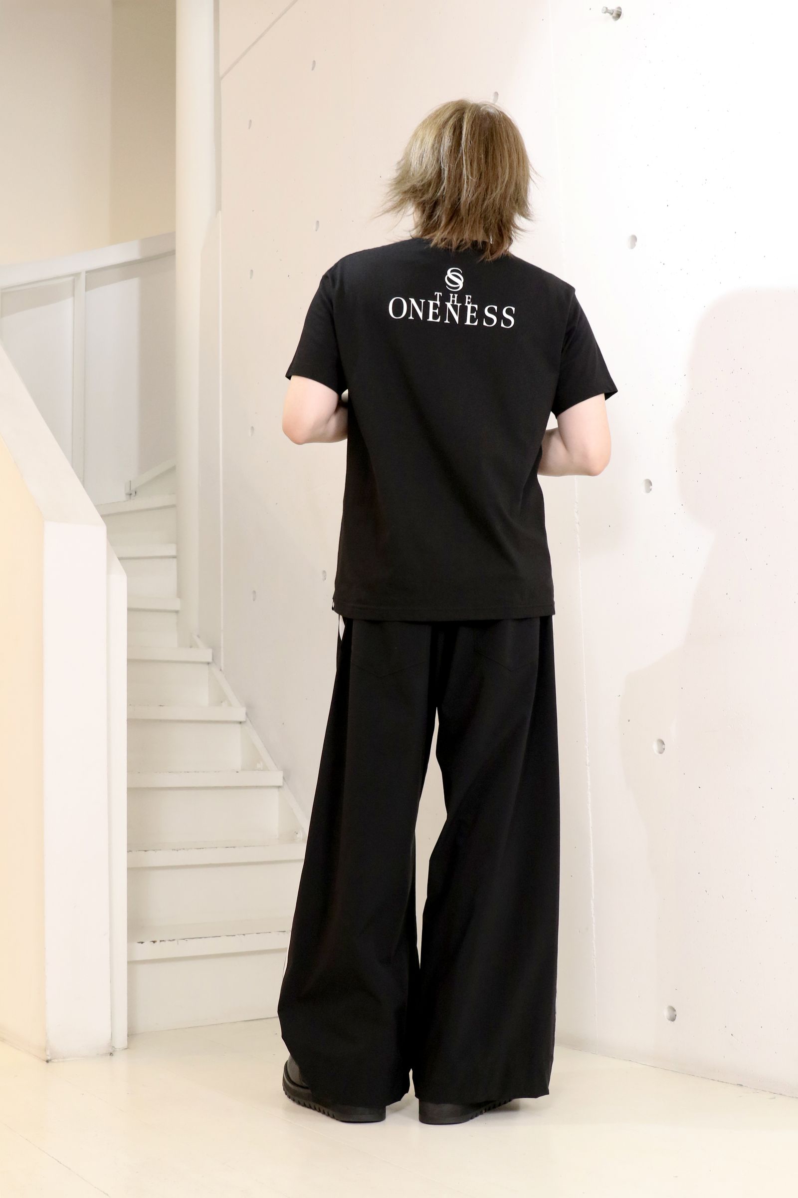 Sustainable Tuffeta Line Loose Pants / ライン ルーズパンツ