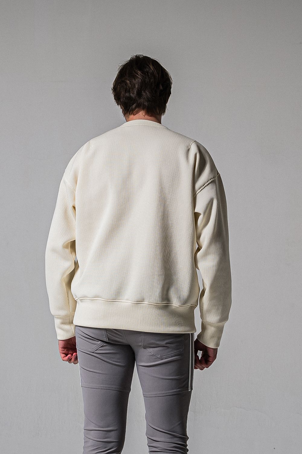 AZE MILITARY DROP TRAINER / 畔編み ミリタリー ドロップ トレーナー