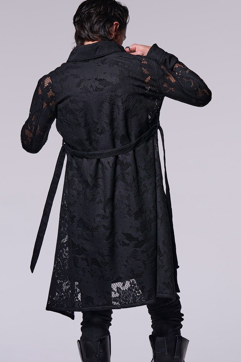 Matte Lace Flare Shirt / マット レース フレア シャツ