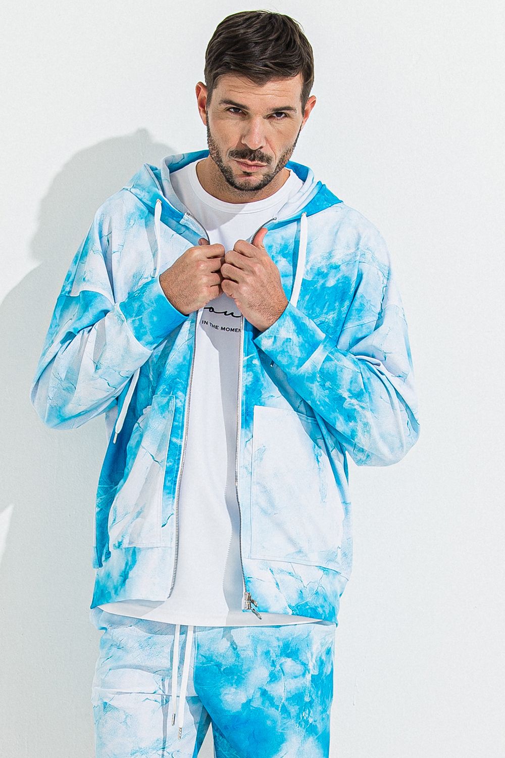 RASH OVER ZIPUP HOODIE / オーバーサイズ ジップアップ ラッシュガード パーカー