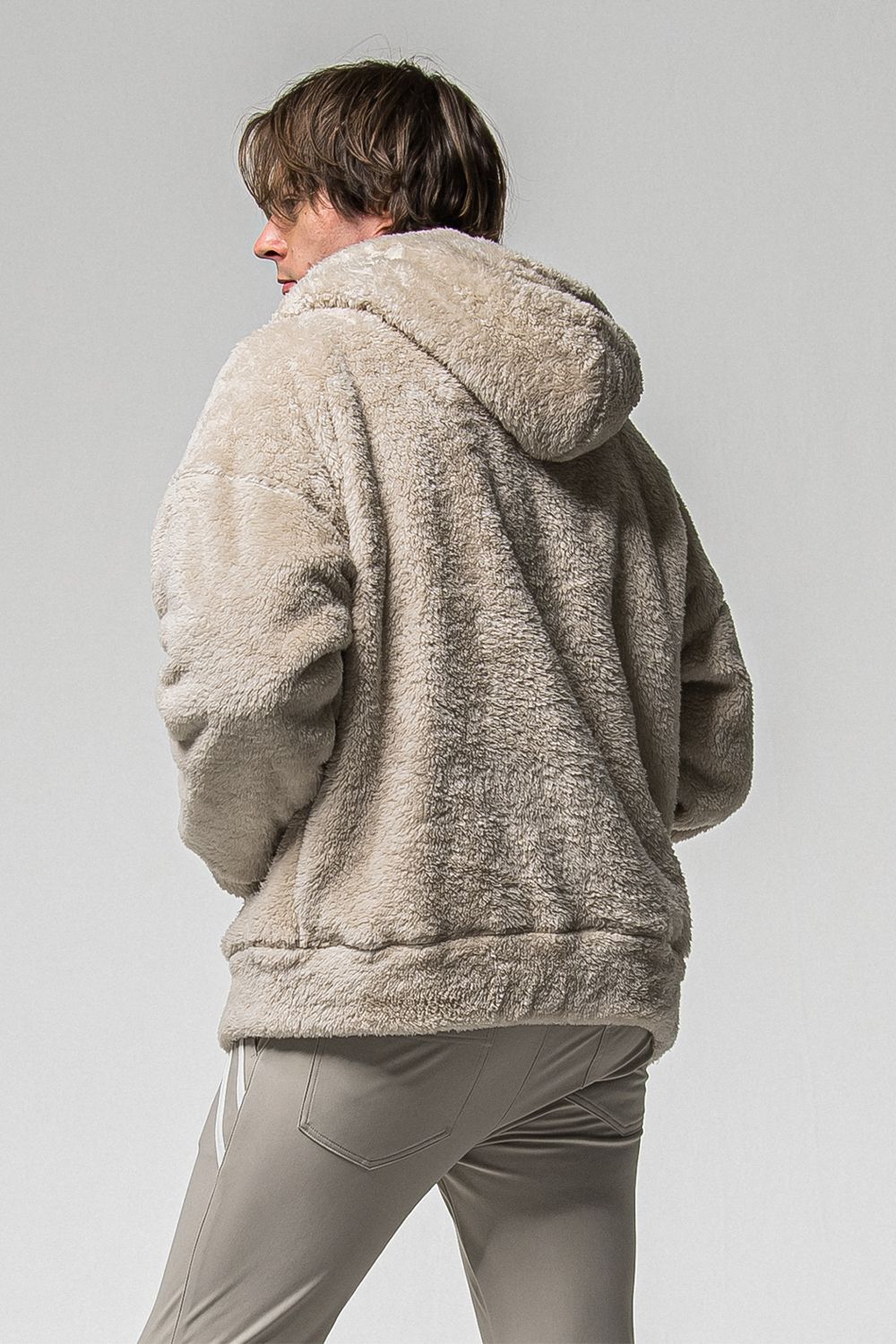 BOA ZIP LOOSE HOODIE / ボア ジップ ルーズ フーディ