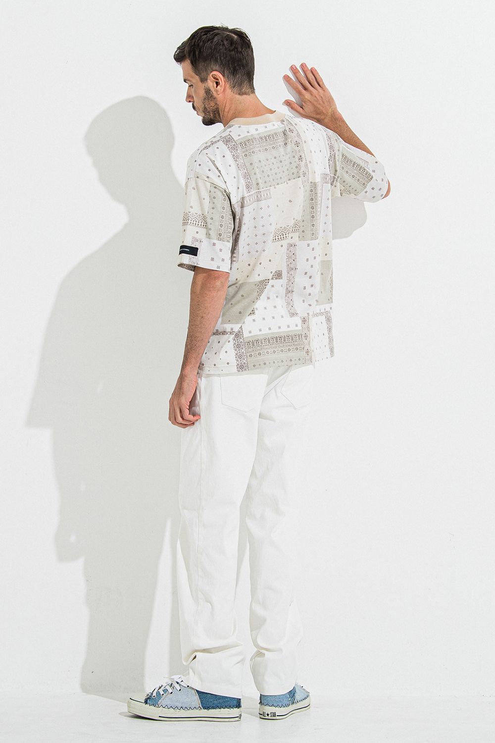 DENIM JERSEY WIDE PT / デニム ジャージ ワイド パンツ