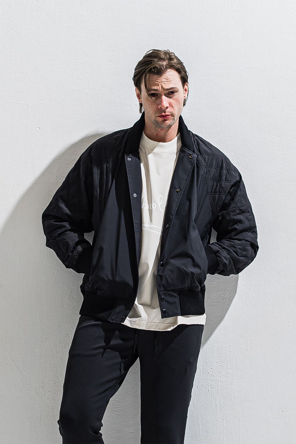 PB Varsity jacket / ラグランスリーブ キルティング バーシティージャケット