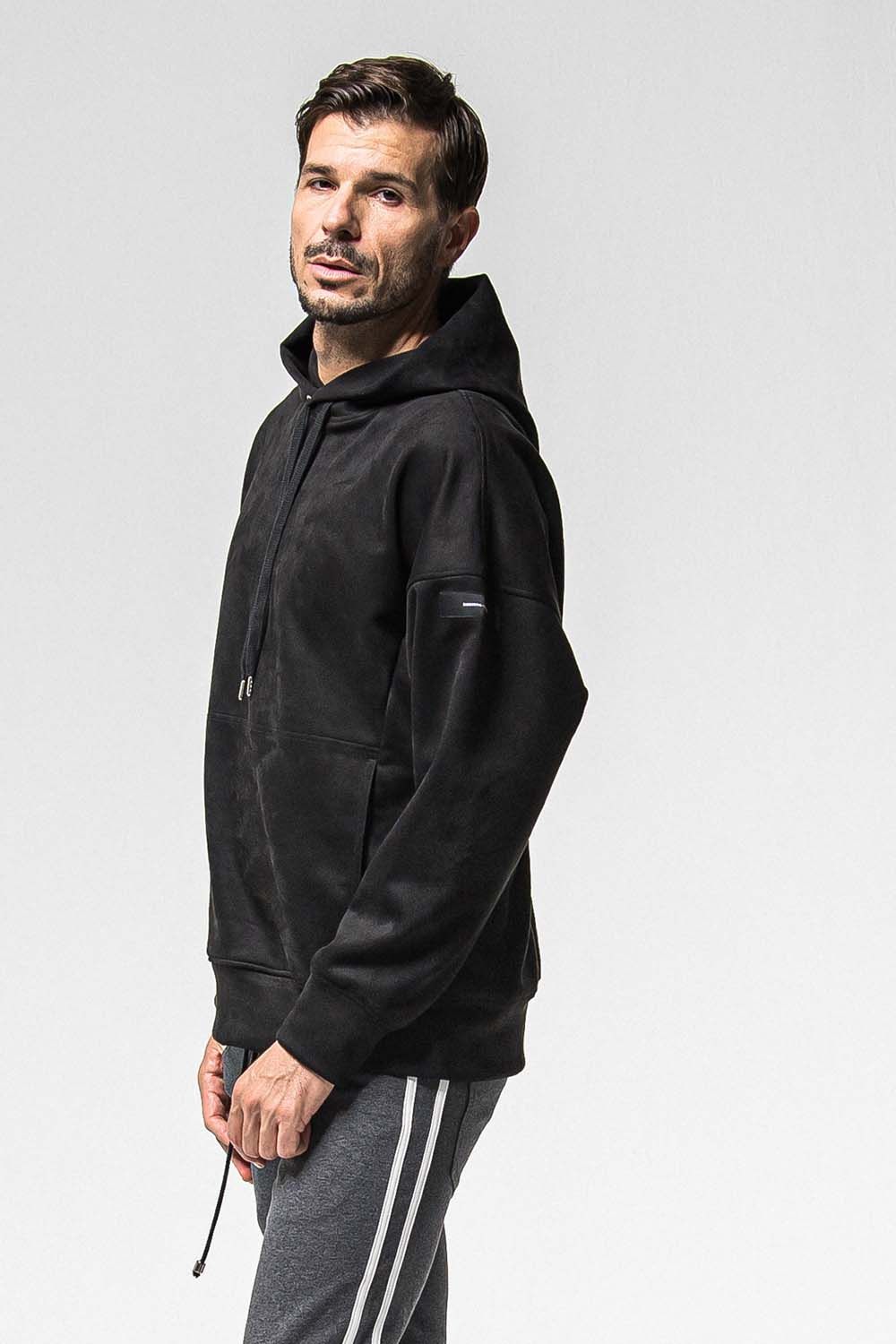 SUEDE LOOSE HOODIE / スウェード ルーズ フーディ