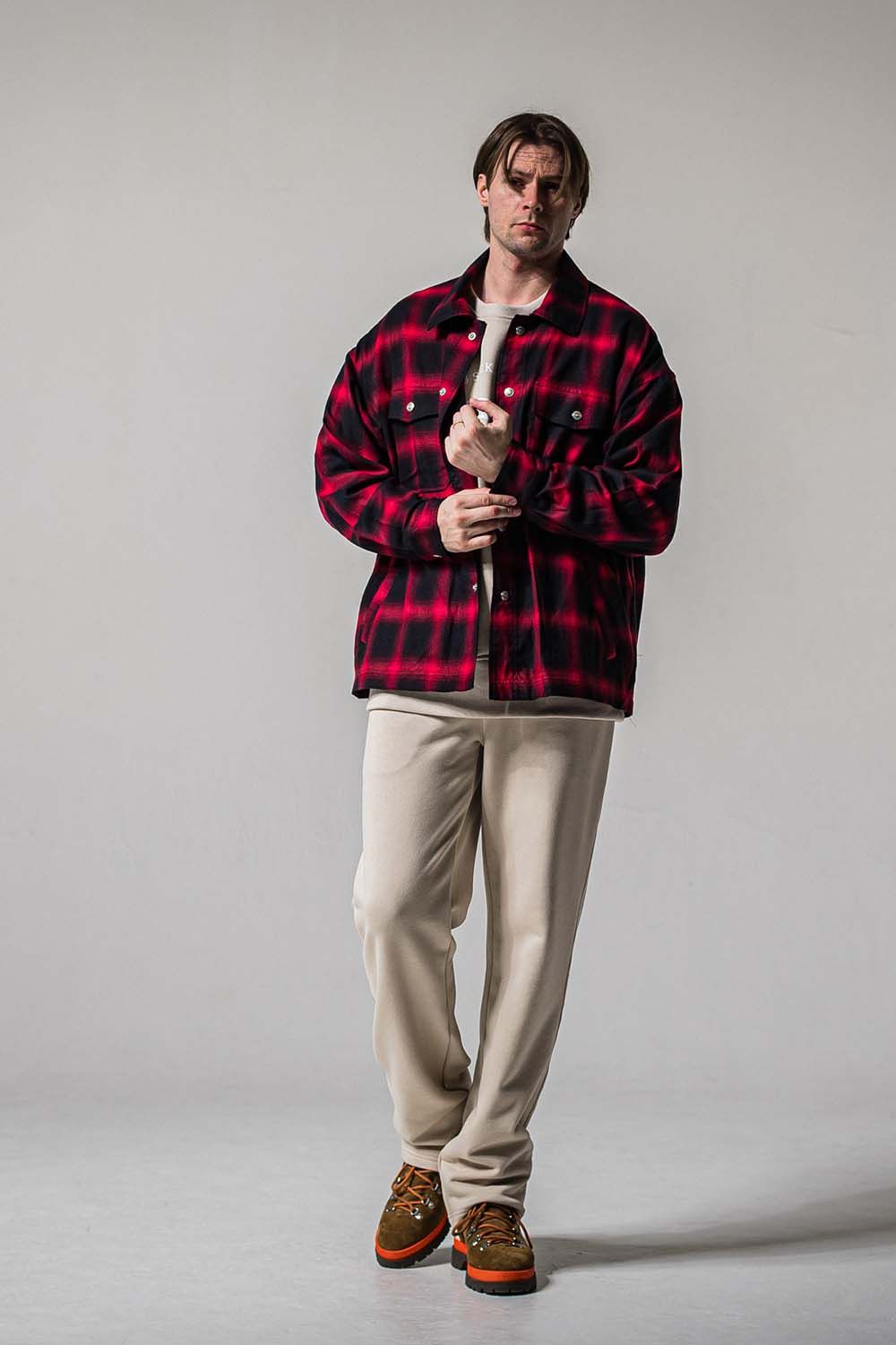 HF URAKE WIDE TUCK PANTS / 裏毛 ワイドタックパンツ