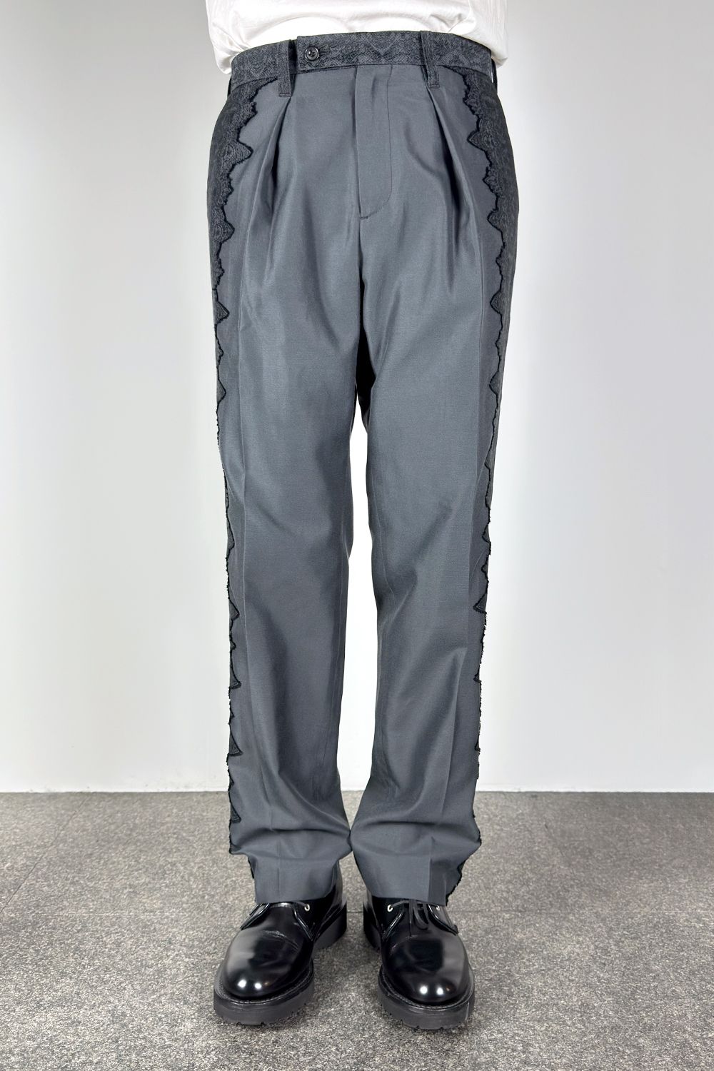 Lace jacquard trousers / レース ジャガード トラウザーズ