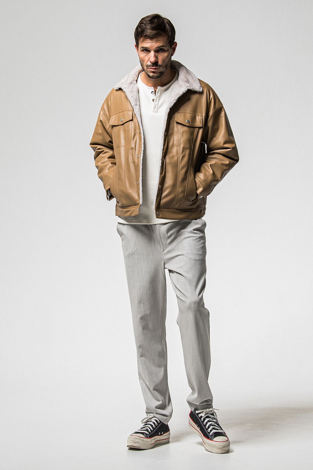 SUEDE FUR COVER ALL / スウェード ファー カバーオール