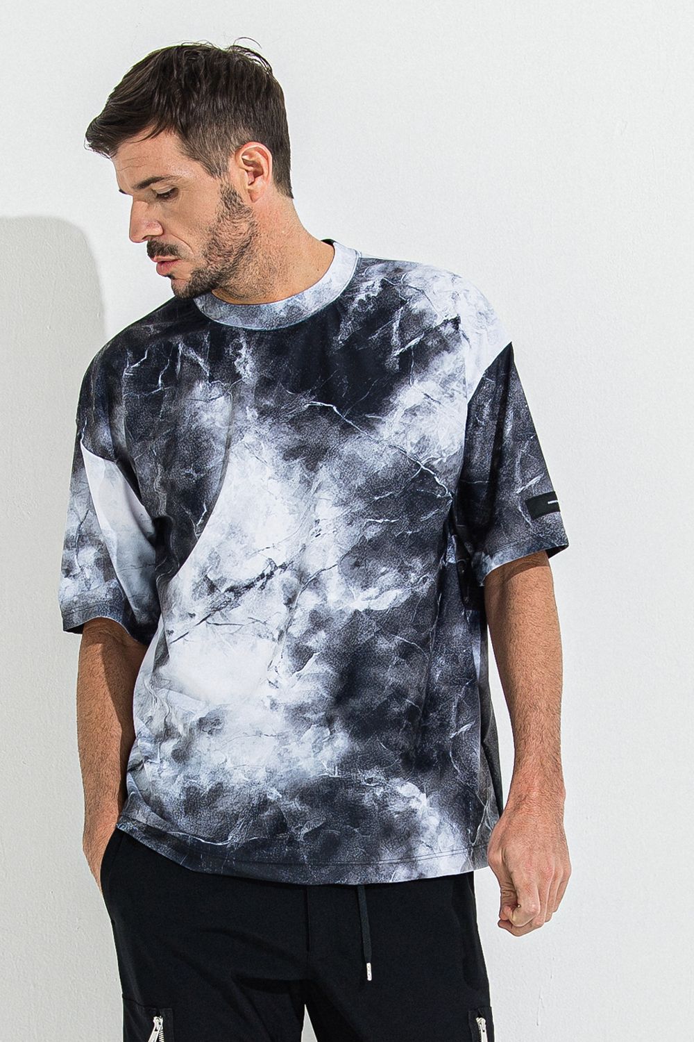 MARBLE RASH OVER T / マーブル オーバーサイズ ラッシュガード Tシャツ