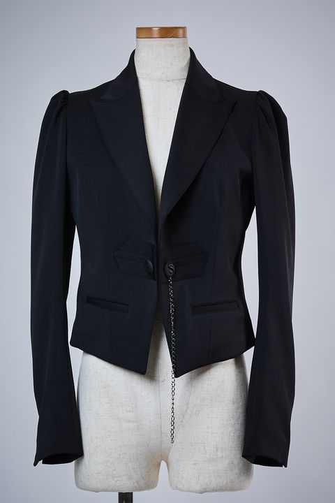 Recycle Polyester Jersey Peaked Short Jacket / リサイクル ポリエステル ジャージ ピークド ショート ジャケット