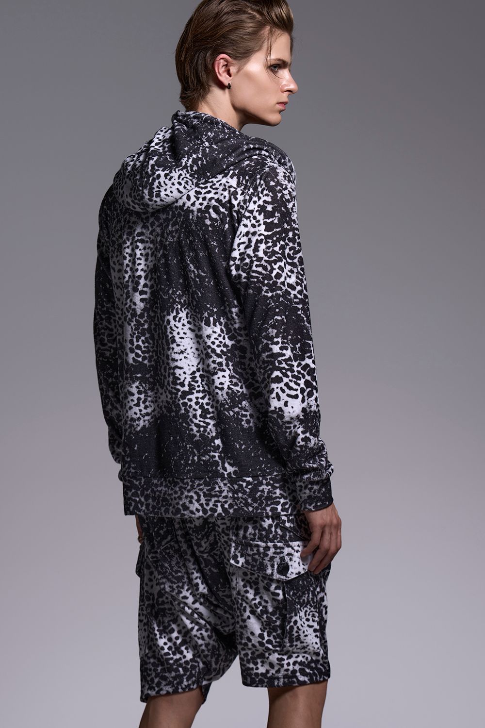 Leopard Pile Jersey Sarrouel Pants / レオパード パイル サルエルパンツ