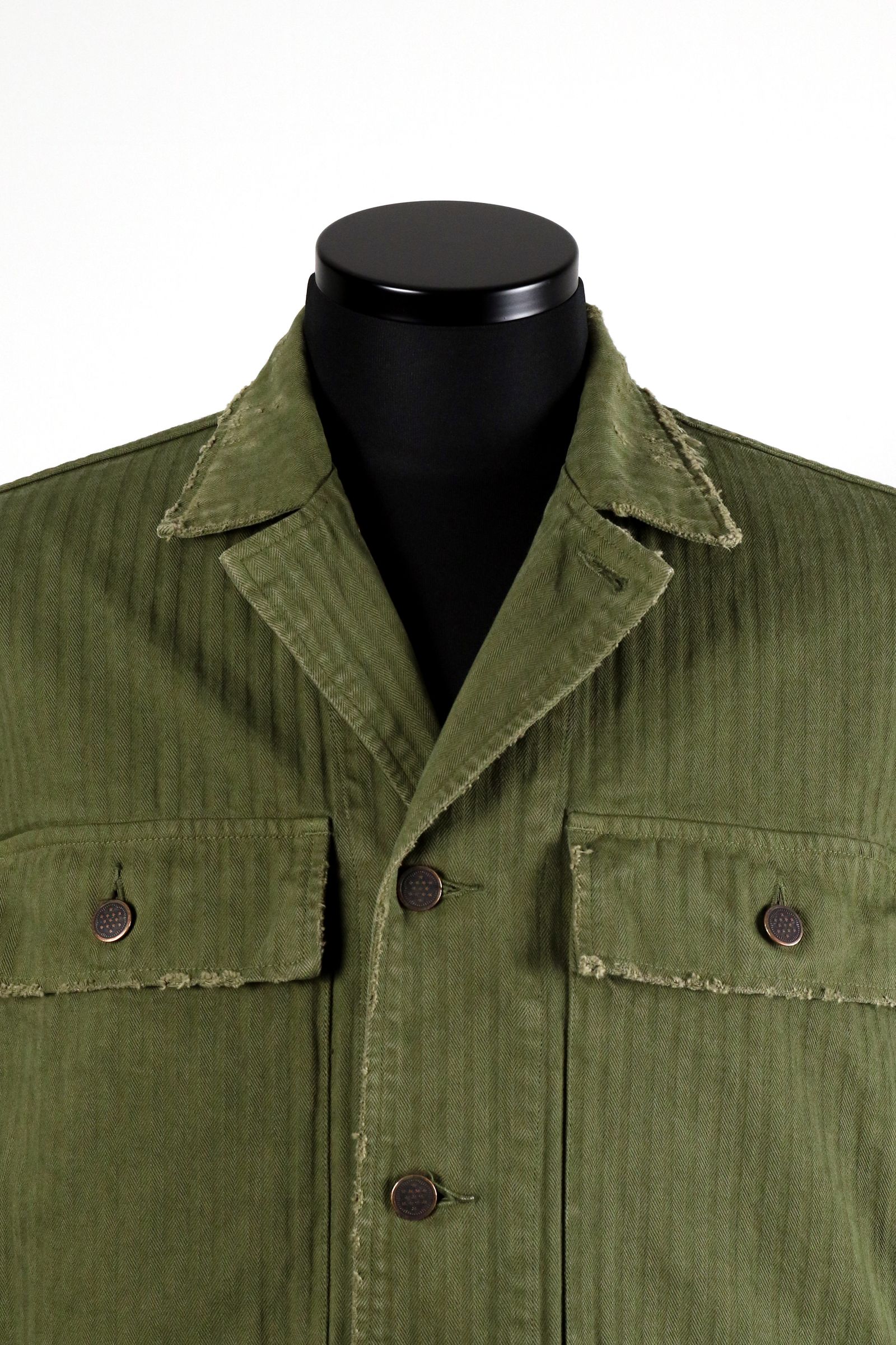 ORGANIC COTTON HERRINGBONE M-43 JACKET / オーガニックコットン ヘリンボーン M-43 ジャケット
