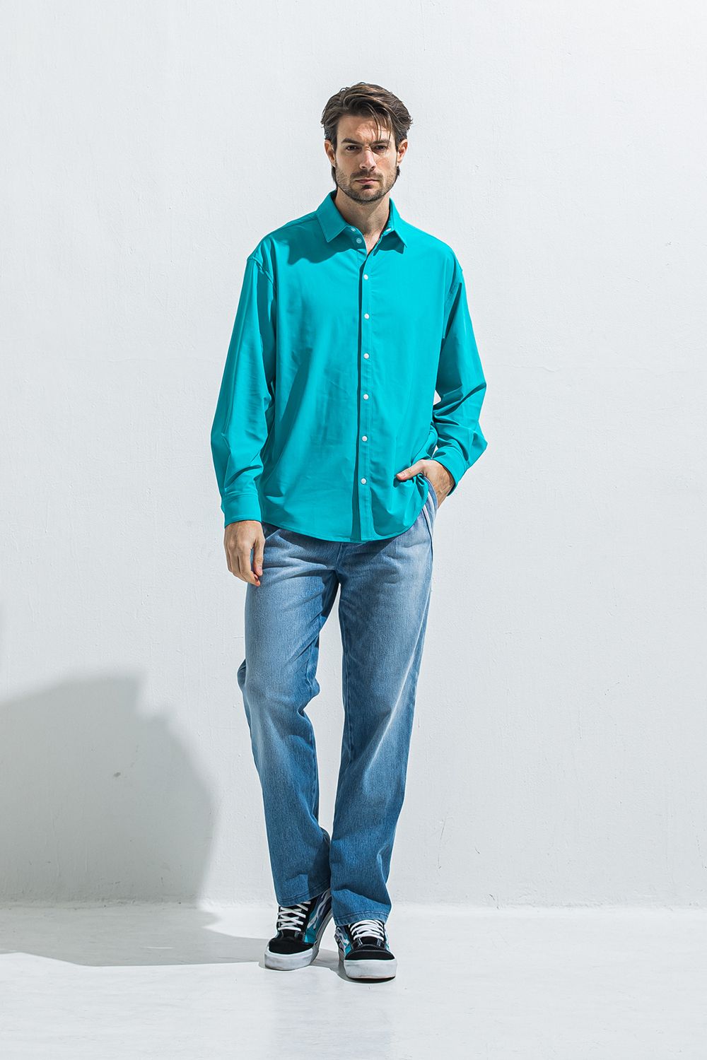 EDGE DENIM SEMI WIDE PT / エッジ デニム セミワイドパンツ