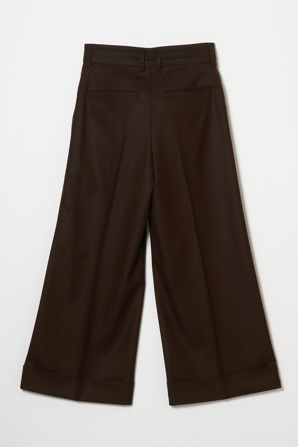 Flano cummerbund trousers  / フラノ ウール カマーバンド トラウザーズ