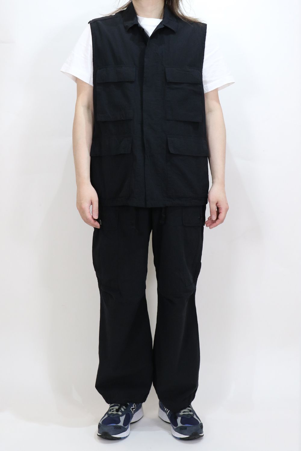 marka - TUMBLED ORGANIC COTTON POPLIN FATIGUE PANTS / オーガニックコットン ポプリン ファティーグ パンツ | laid-back