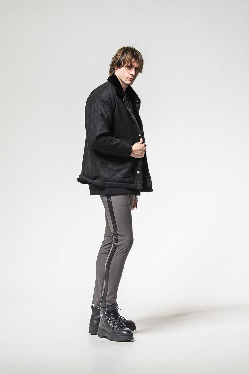 LEATHER LINE TRUCK PT / レザー ライン トラックパンツ