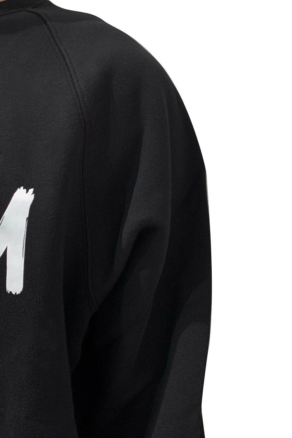 CREW NECK SWEATSHIRT With BRUSHSTROKE LOGO