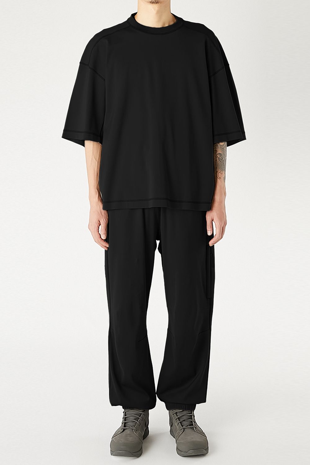 N.HOOLYWOOD TEST PRODUCT EXCHANGE SERVICE PANELED T-SHIRT / エヌハリウッド テストプロダクトエクスチェンジサービス パネル Tシャツ