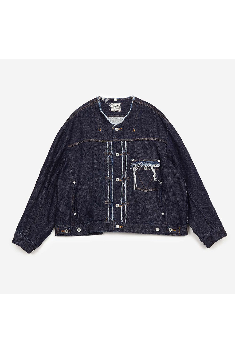 Loose twist yarn denim BL / ルーズ ツイスト ヤーン デニム ブルゾン