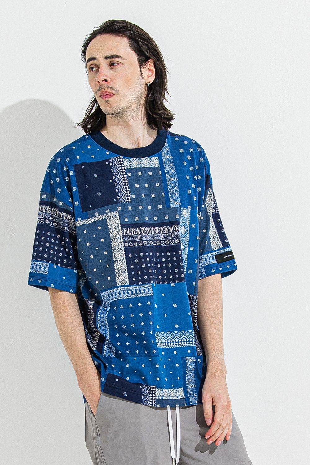 BANDANA OVER TEE / バンダナ オーバーサイズ Tシャツ