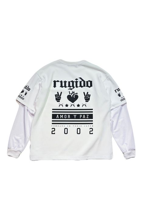 WAFFLE/MESH "RUGIDO" / ワッフル メッシュ レイヤード ロングスリーブT ルイード