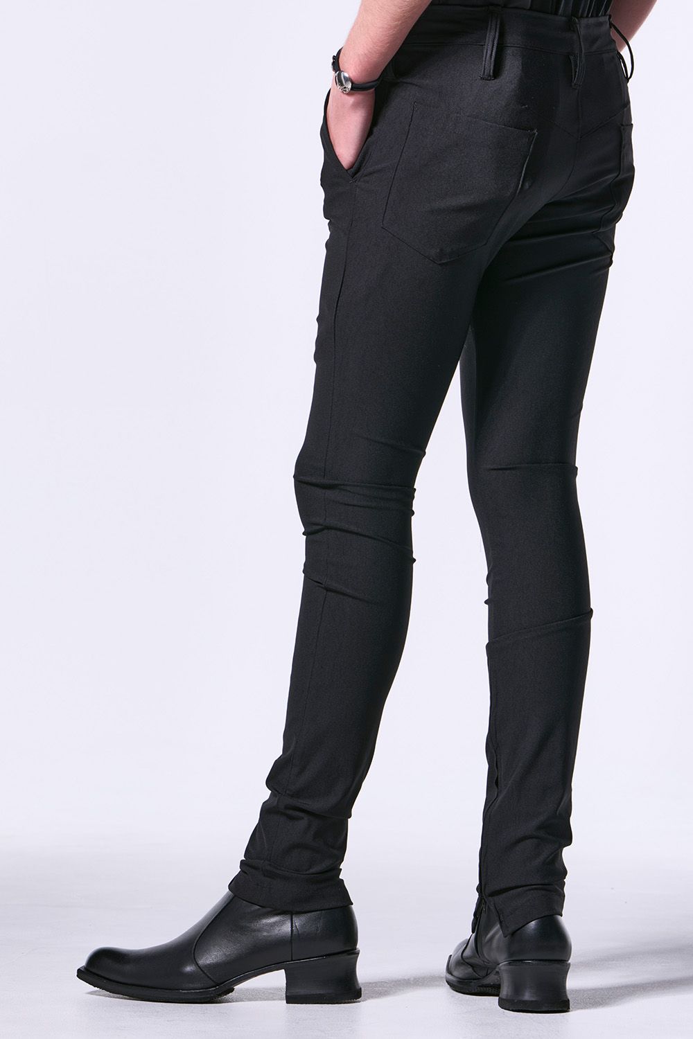 High Tension Jersey Inside Zip Skinny Slacks / ハイテンションジャージ インサイドジップスキニースラックス